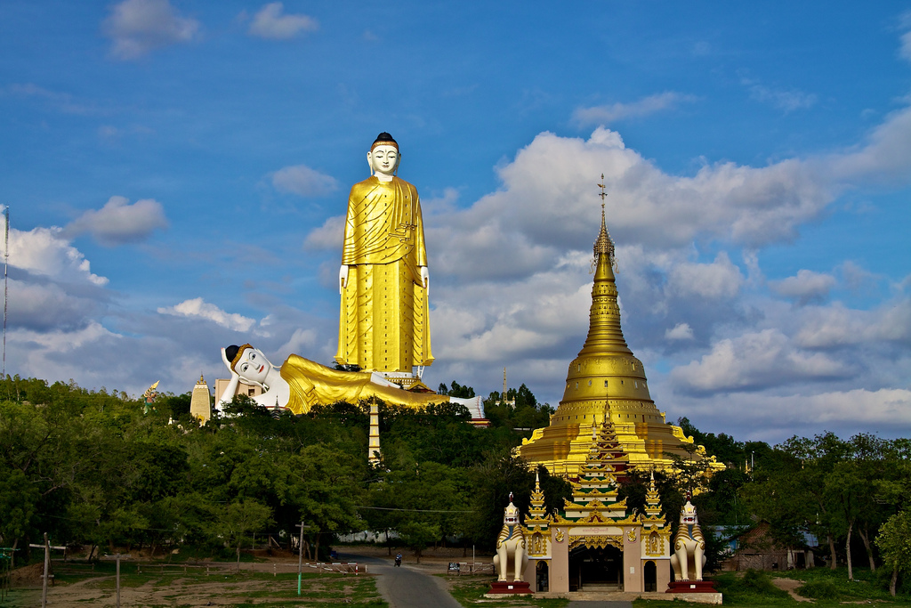 Monywa Buddhas, Myanmar. photo credit: Bodhi Tataung via photopin (license)