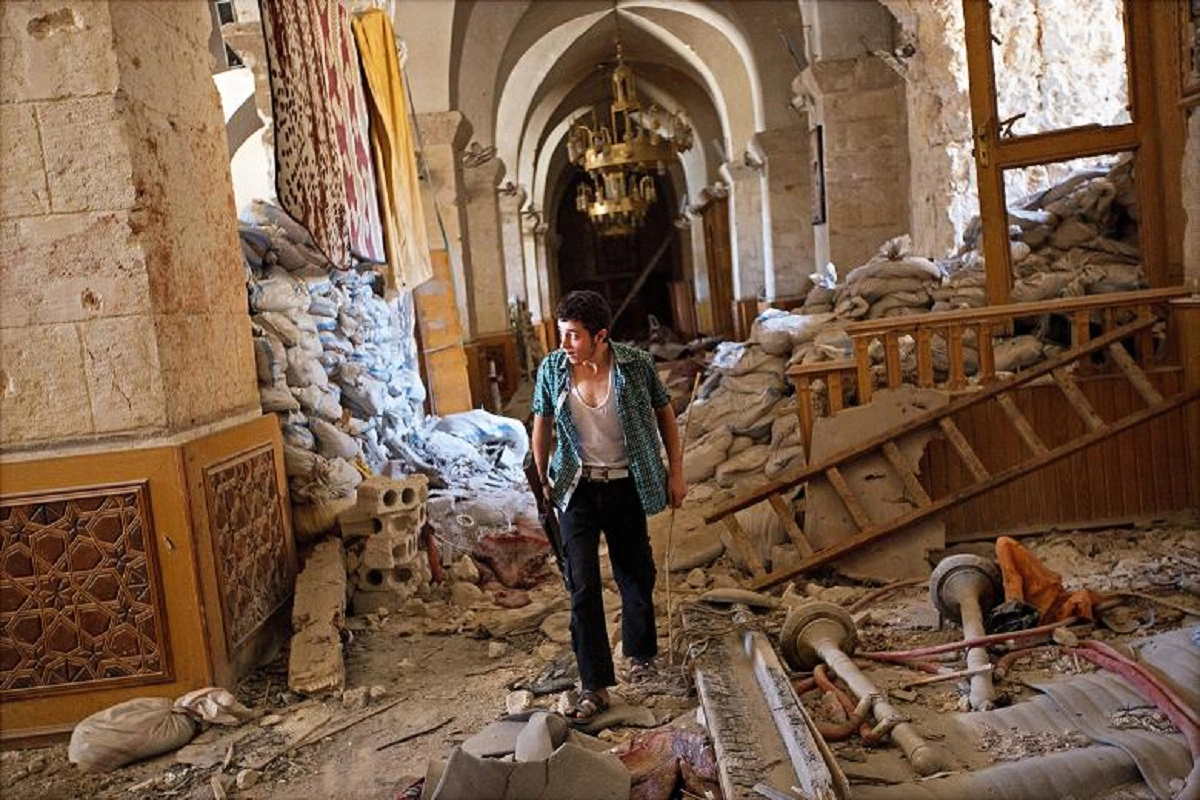 Great Mosque of Aleppo Destroyed By War