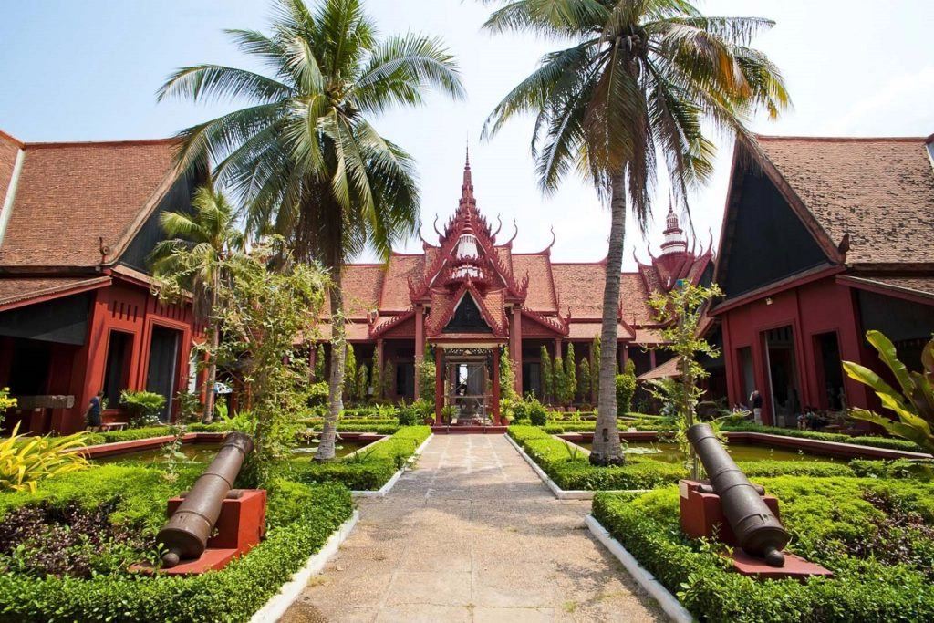 Courtyard Inside The National Museum of Cambodia, Phnom Penh, Cambodia